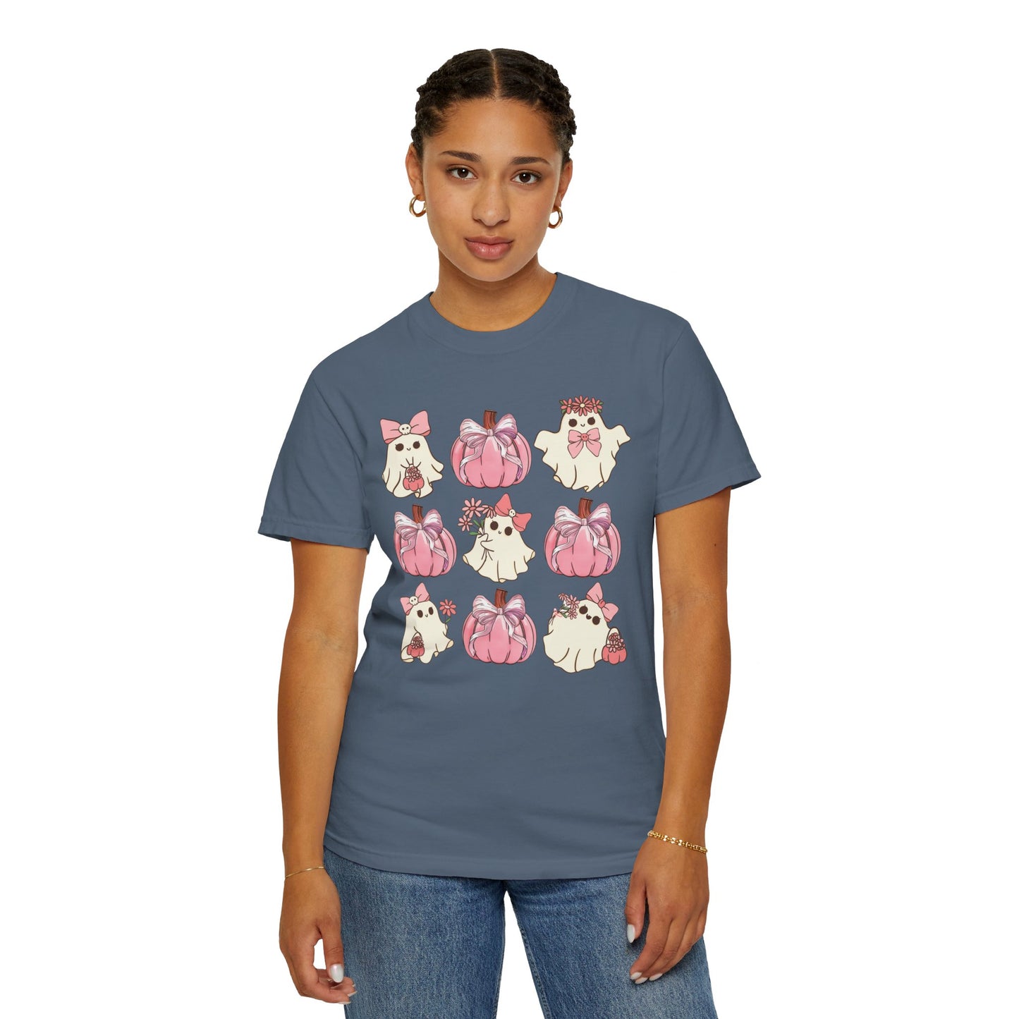 Halloween Coquette Pink Pumpkin Shirt