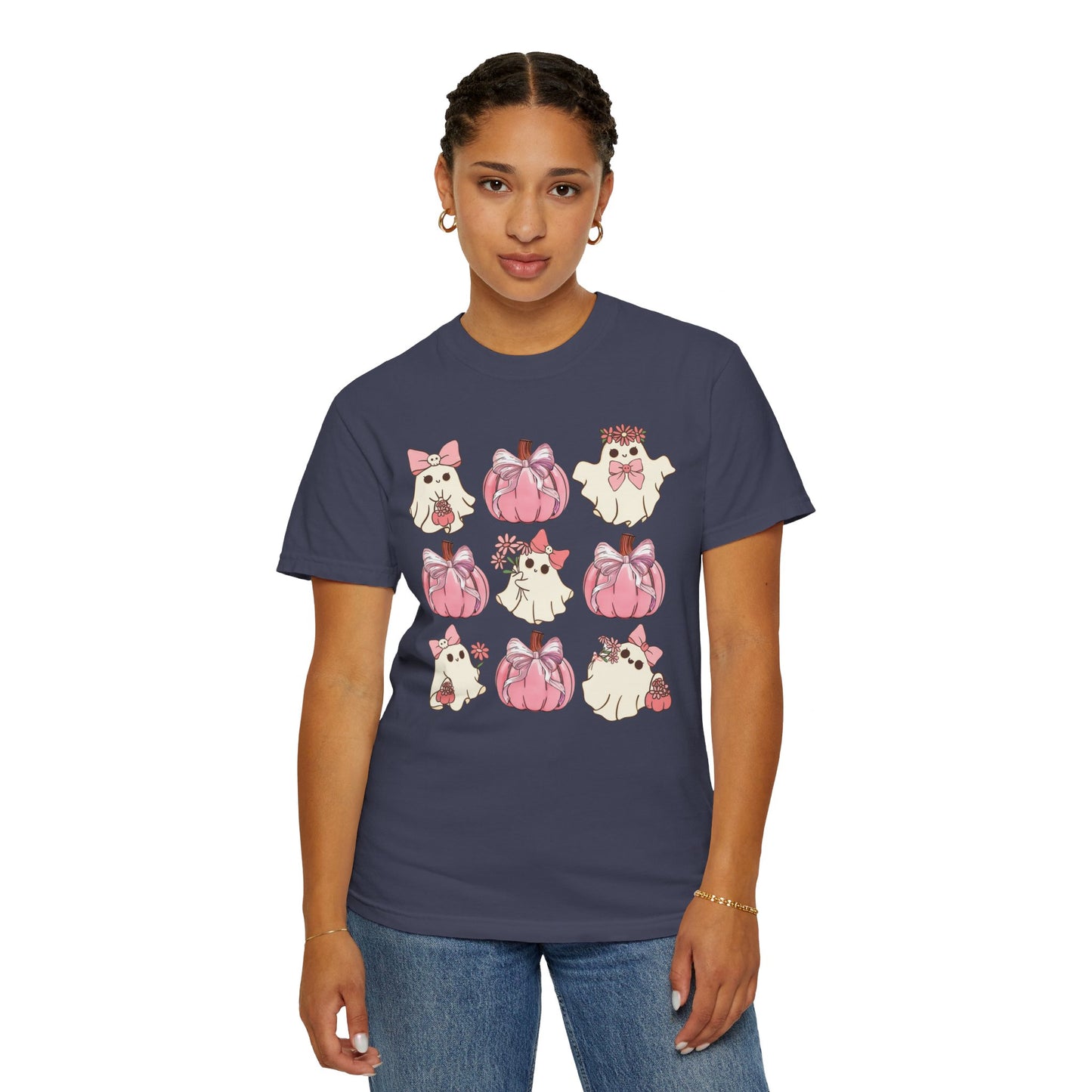 Halloween Coquette Pink Pumpkin Shirt