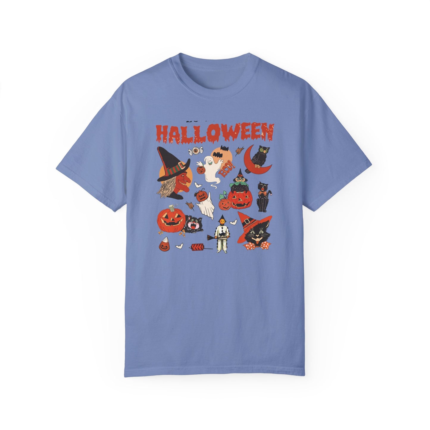 Long Live Halloween - Vintage Halloween Shirt Washed Denim