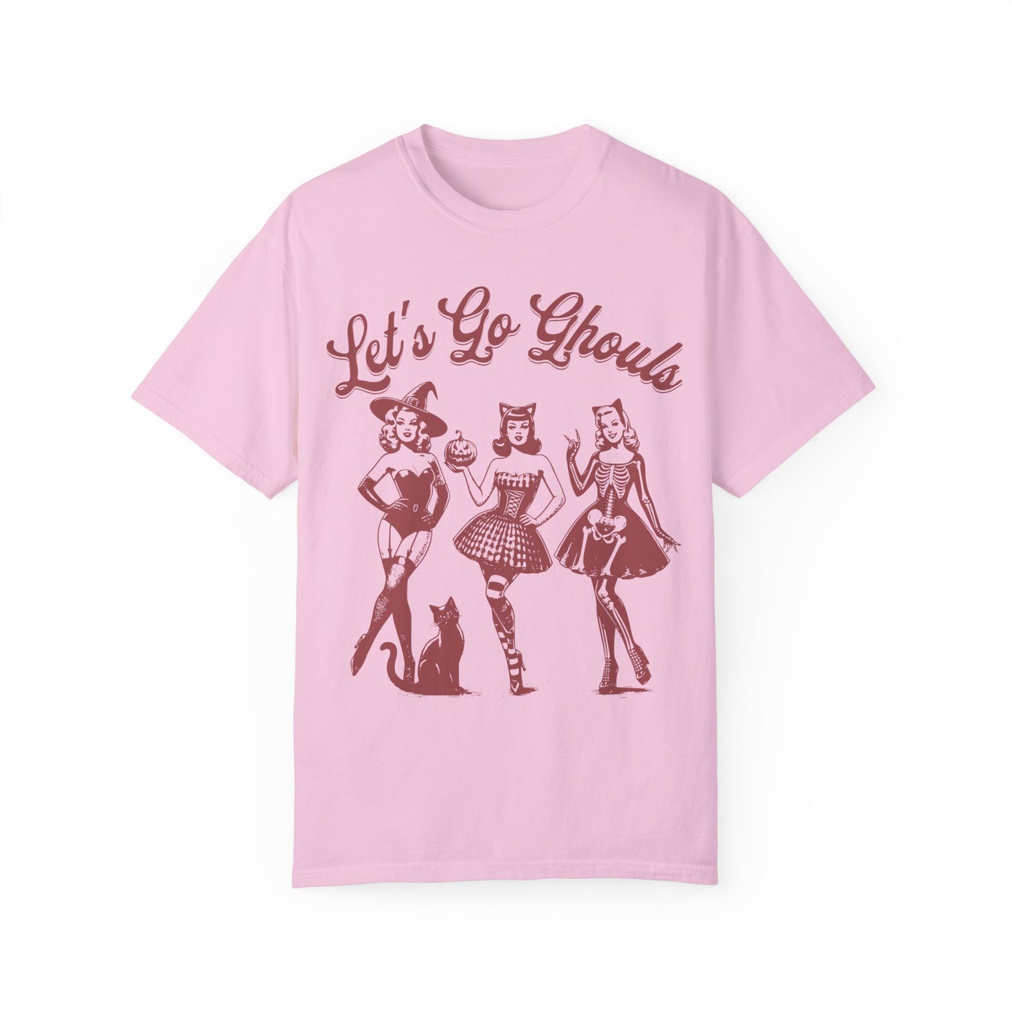 Lets Go Ghouls Witches Shirt - Spooky Girls Comfort Colors T-shirt Blossom