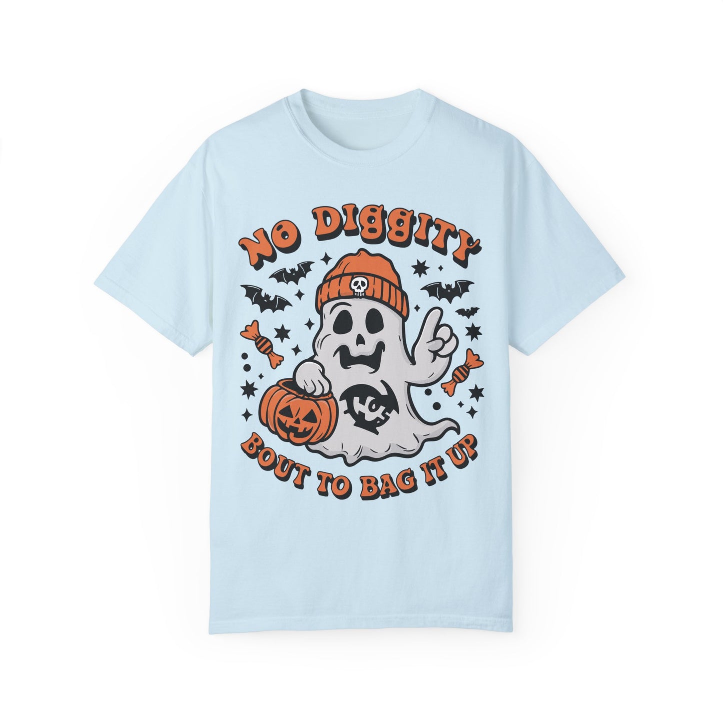 No Diggity Bout To Bag It Up Shirt - Halloween Shirt Chambray