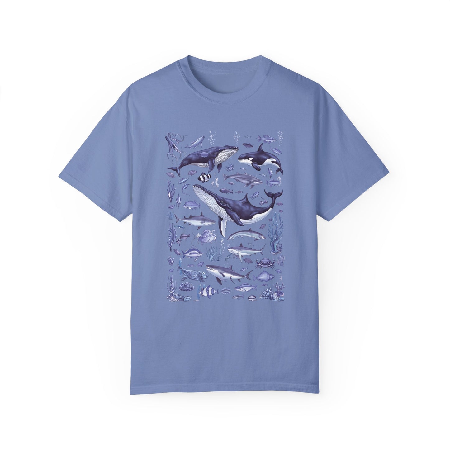 Vintage 90s Tattoo Sea Animal Tshirt Washed Denim