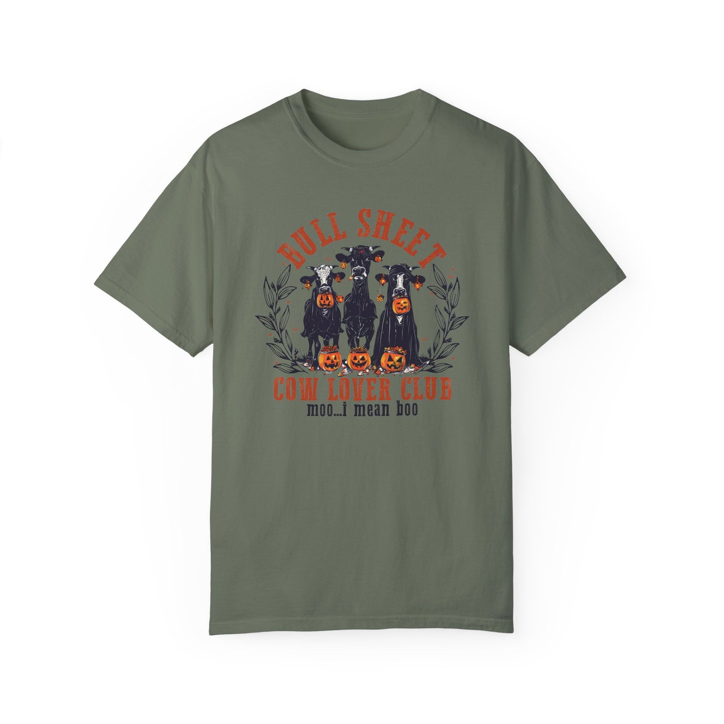 Bull Sheet Cow Lover Club Shirt, Spooky Cow Halloween Moss