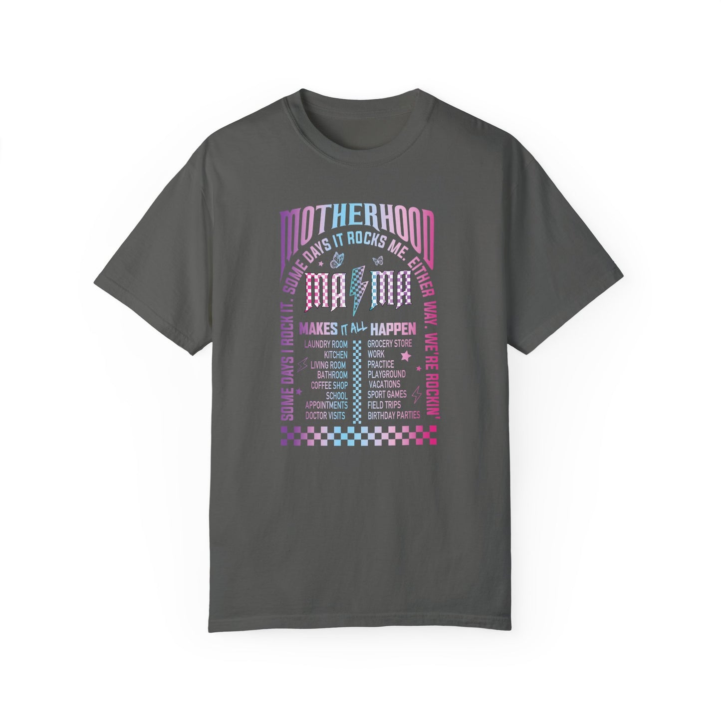 The Motherhood Tour Shirt - Mama Rock Tour Shirt Pepper