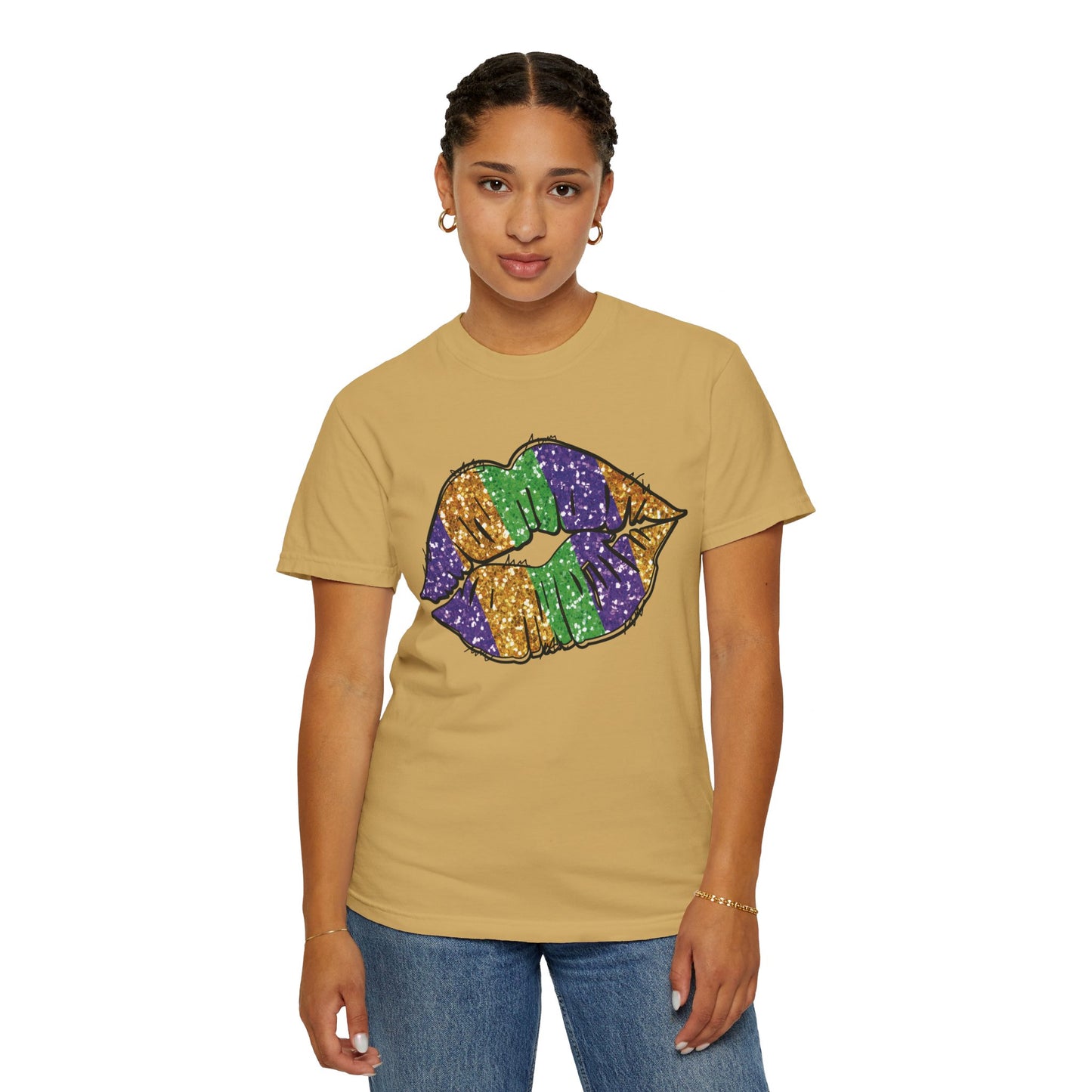 Comfort Colors Mardi Gras Lip Shirt