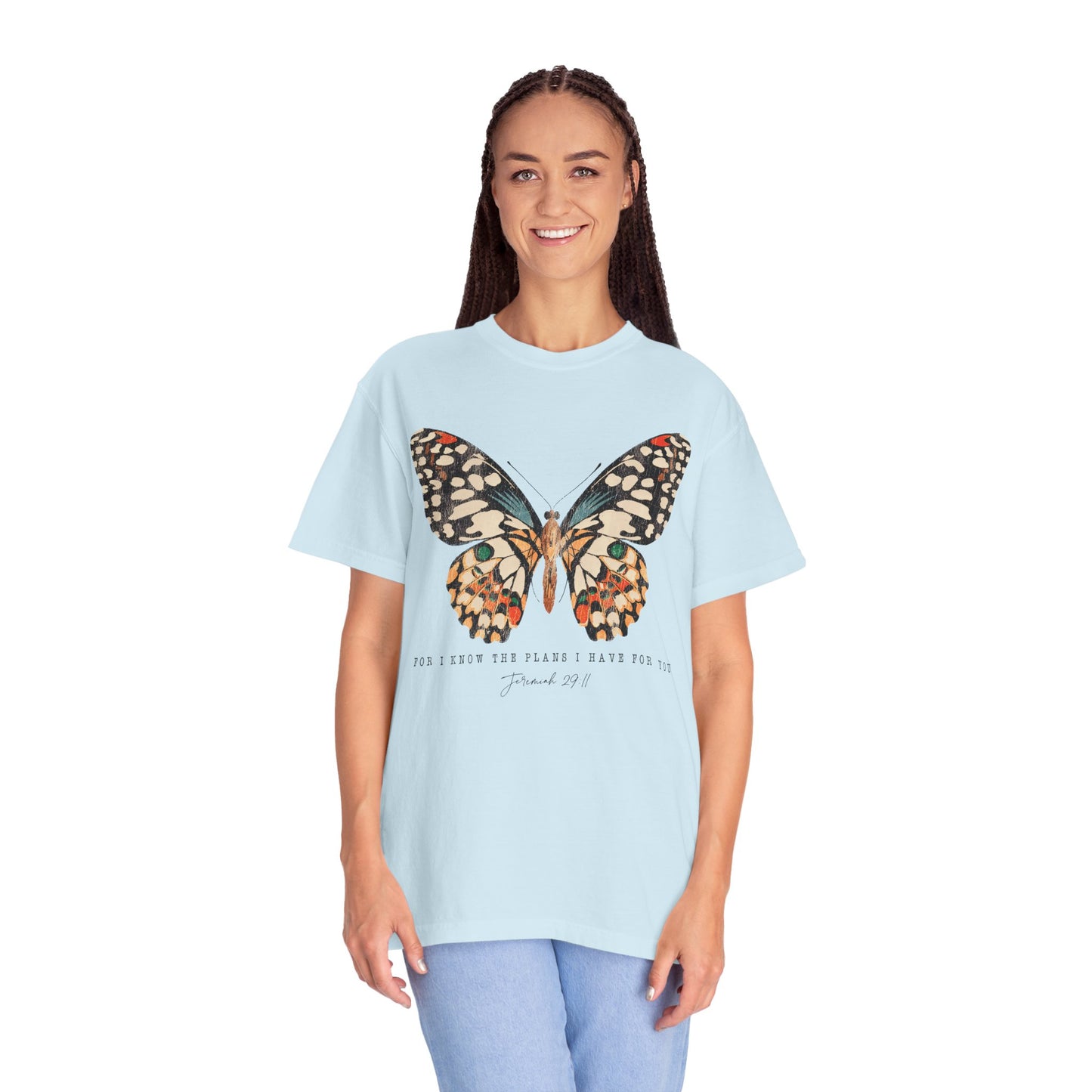 Jeremiah 29:11 Butterfly Shirt - Inspirational Christian Apparel