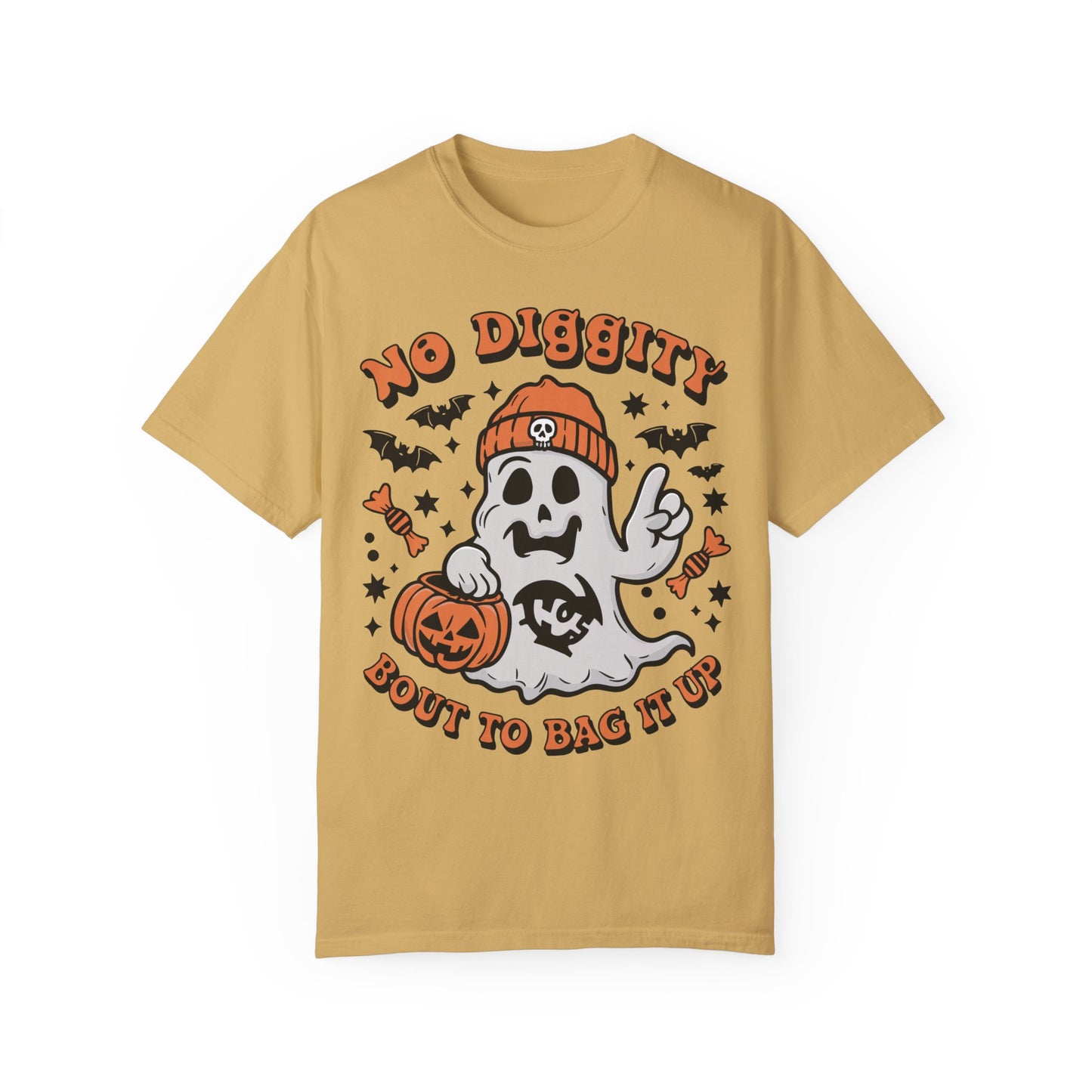 No Diggity Bout To Bag It Up Shirt - Halloween Shirt Mustard