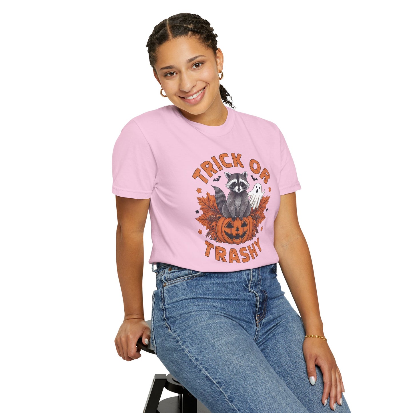 Trick or Trashy Shirt - Halloween Racoon Shirt