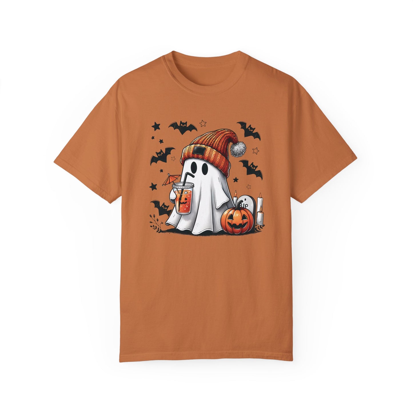 Halloween Ghost Comfort Colors Shirt, Cute Ghost Shirt, Womens Halloween Yam