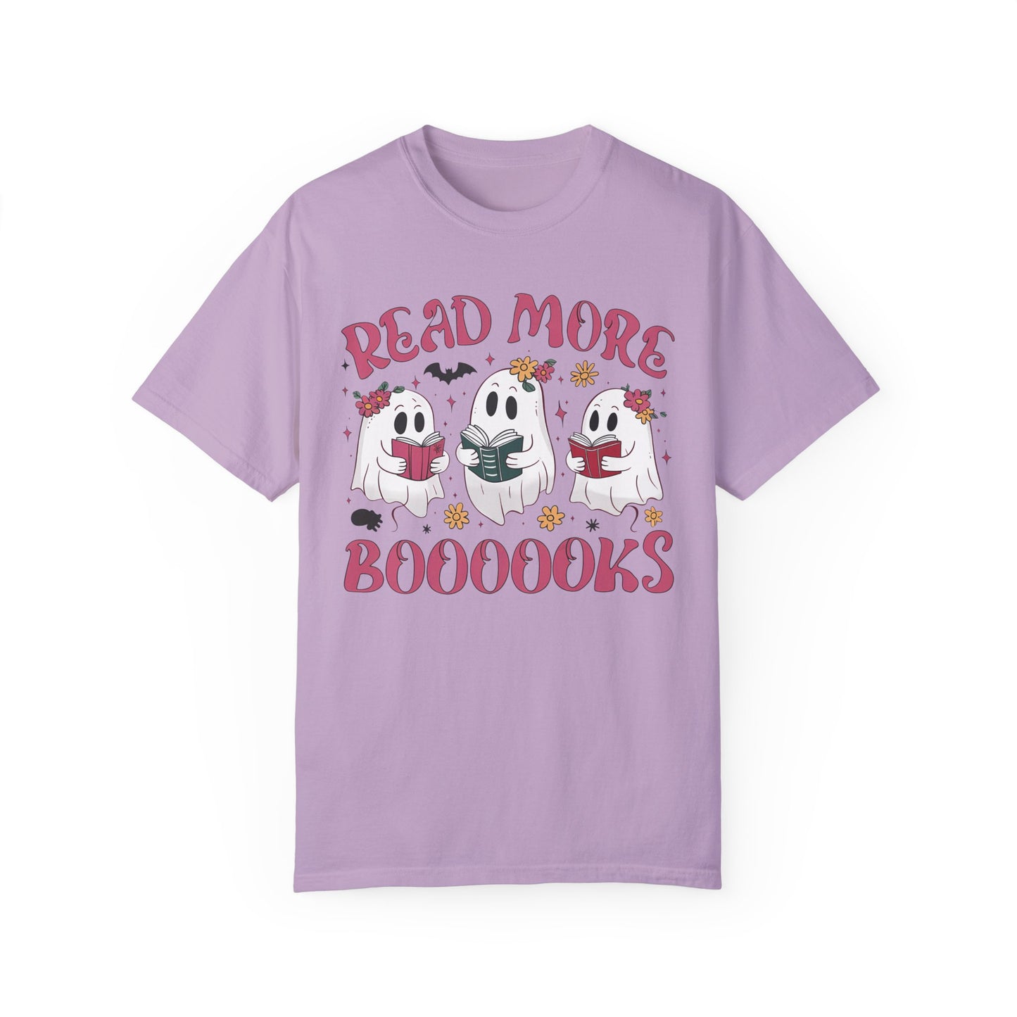 Ghost Reading Books Shirt Orchid