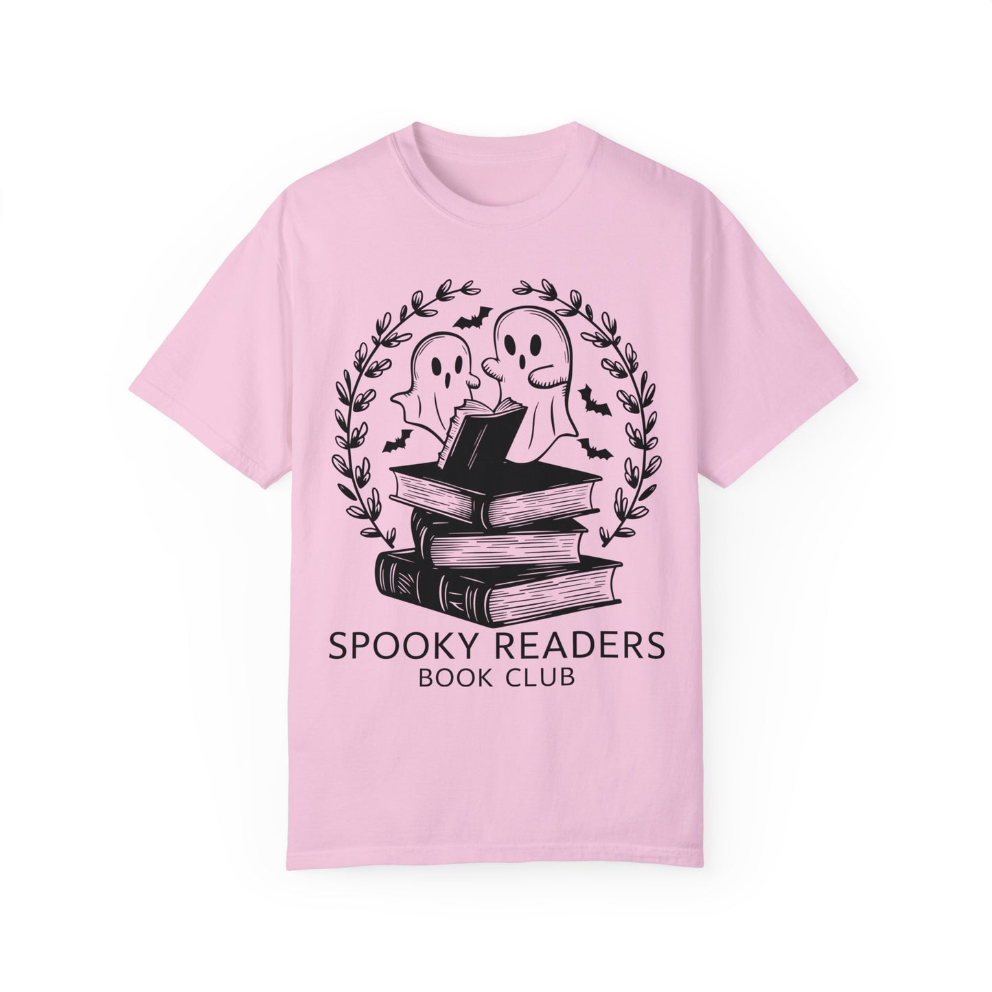 Comfort Colors Spooky Book Club Shirt, Book Ghost Shirt, Halloween Shirt Blossom