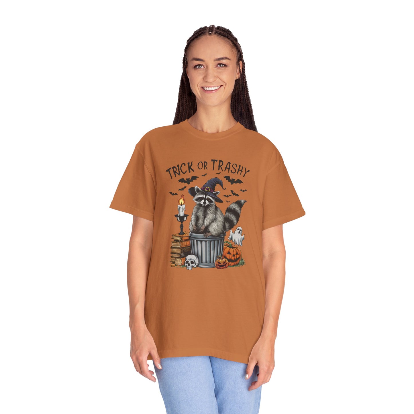 Trick or Trashy Raccoon Vintage Graphic T-shirt