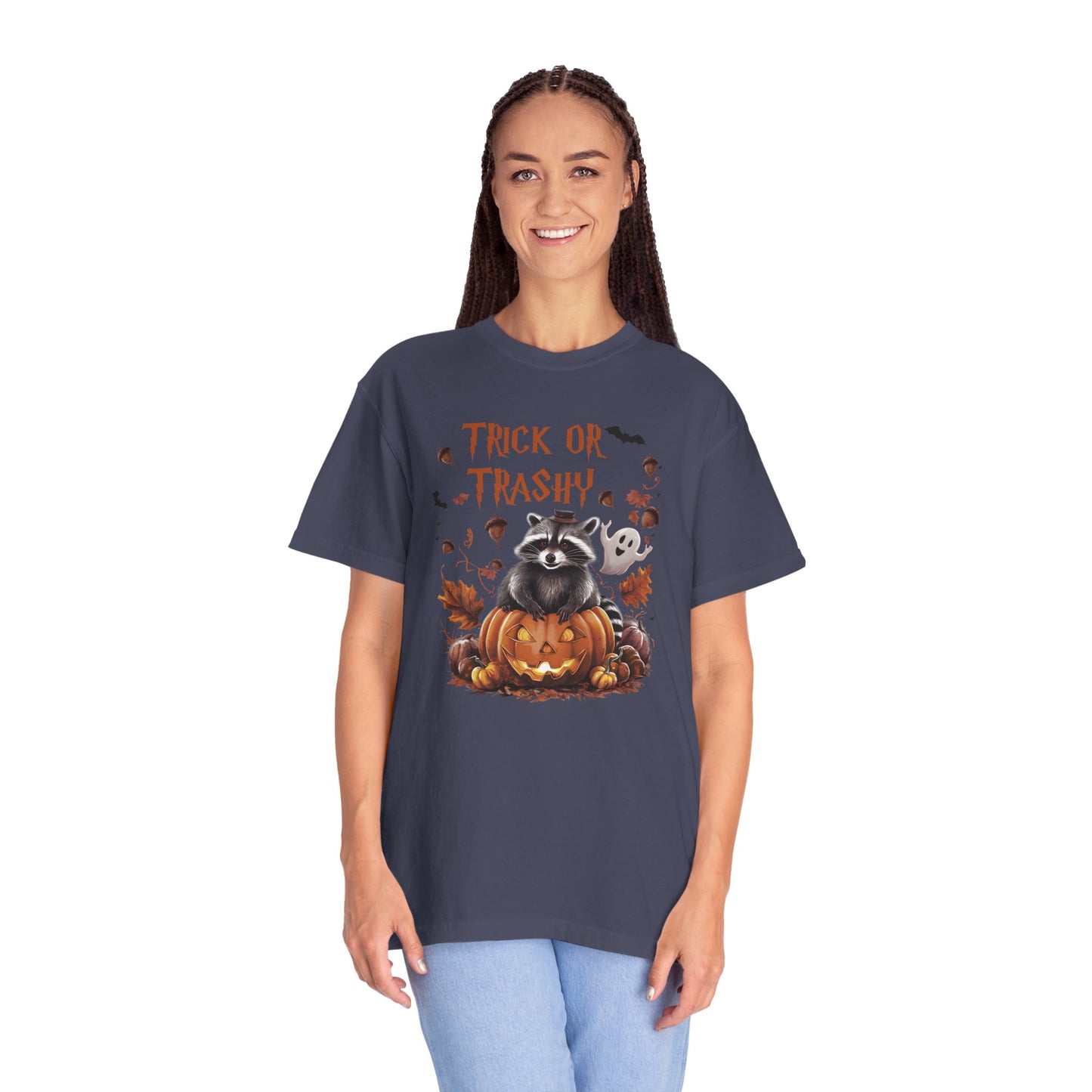 Comfort Colors® Trick or Trashy Racoon Halloween Shirt