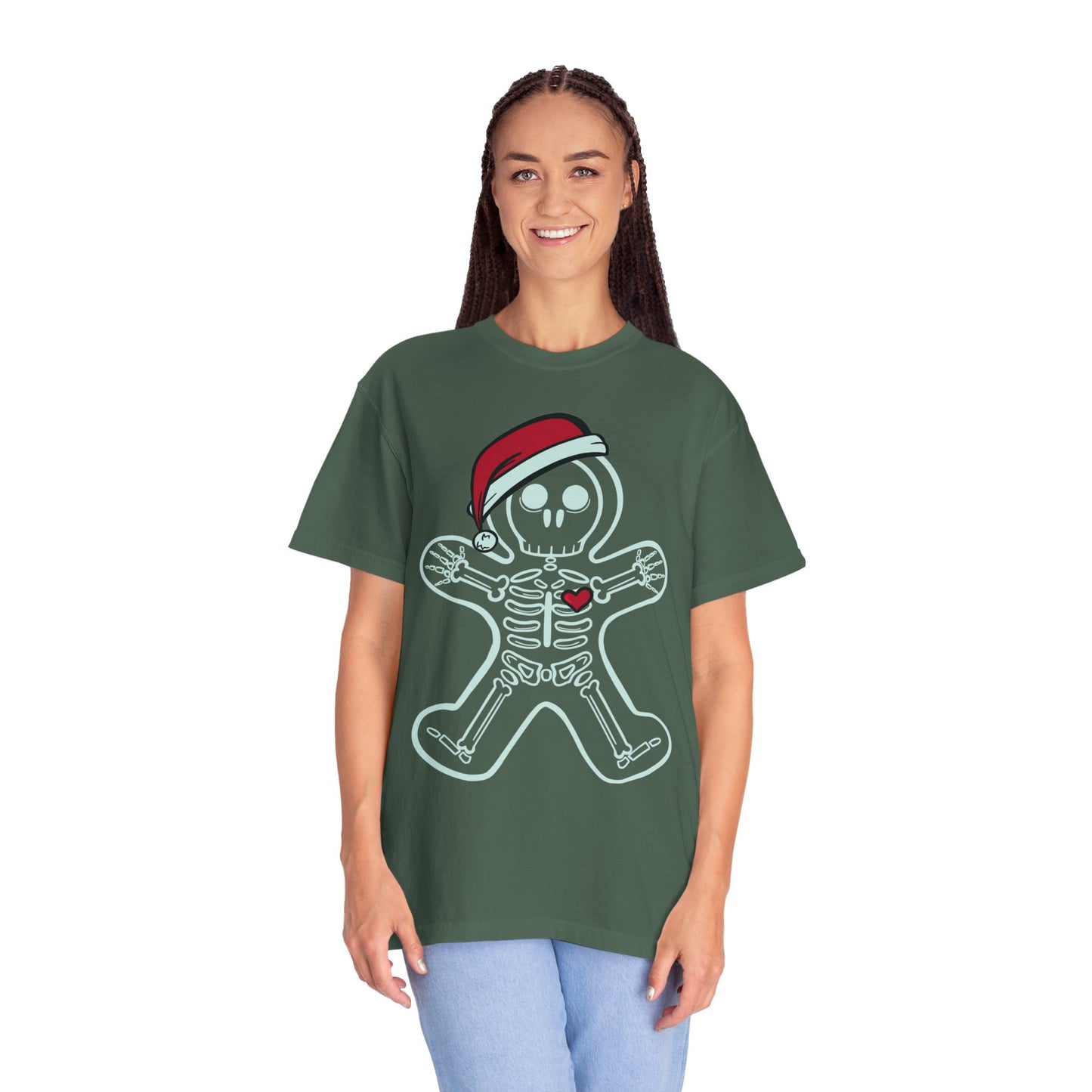 Gingerbread Man X-Ray Shirt | Funny Xmas X-Ray Technician Santa Hat Gift