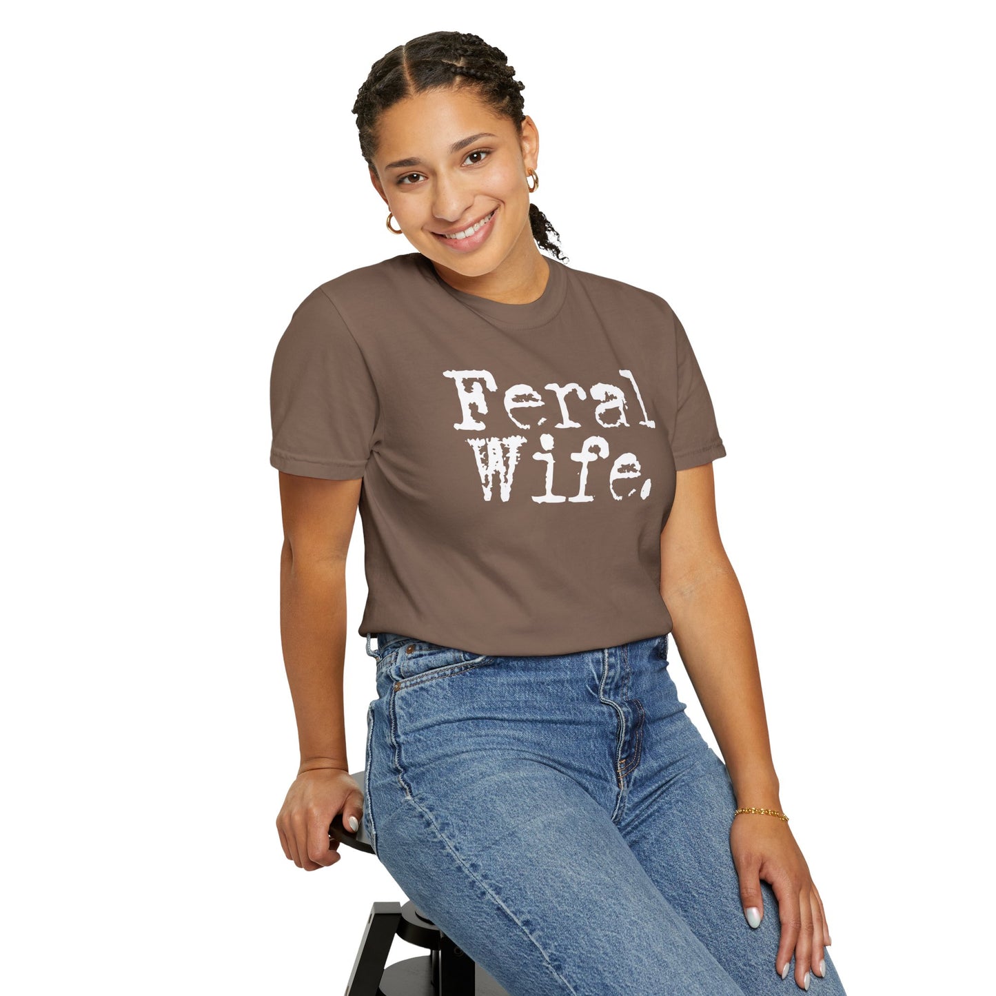 Feral Wife Shirt Funny Comfort Colors Tee for Wife Gift for Her