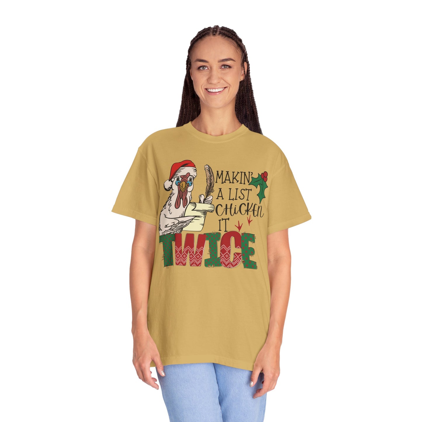 Making a list chicken it twice Christmas chicken Shirt