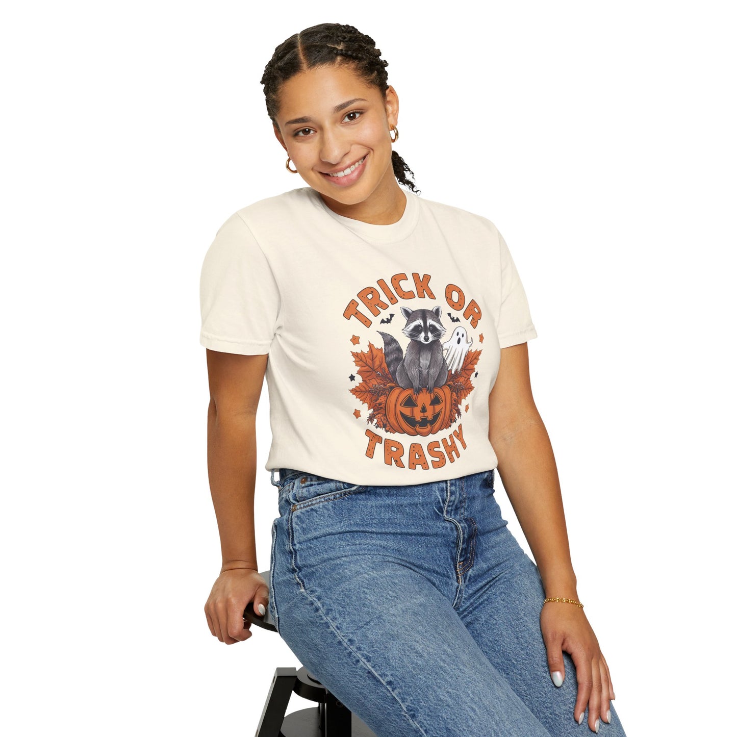 Trick or Trashy Shirt - Halloween Racoon Shirt
