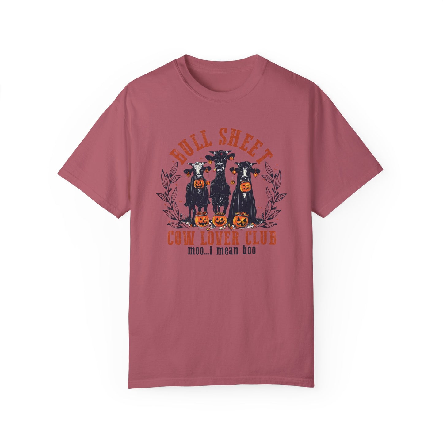 Bull Sheet Cow Lover Club Shirt, Spooky Cow Halloween Crimson