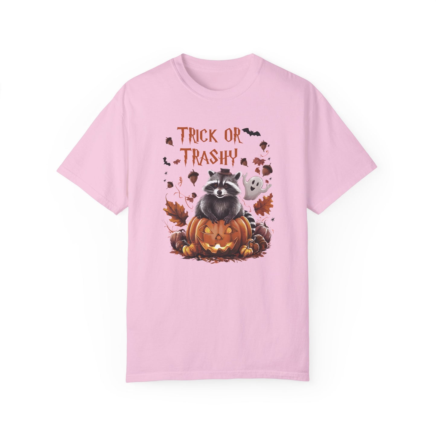 Comfort Colors® Trick or Trashy Racoon Halloween Shirt Blossom