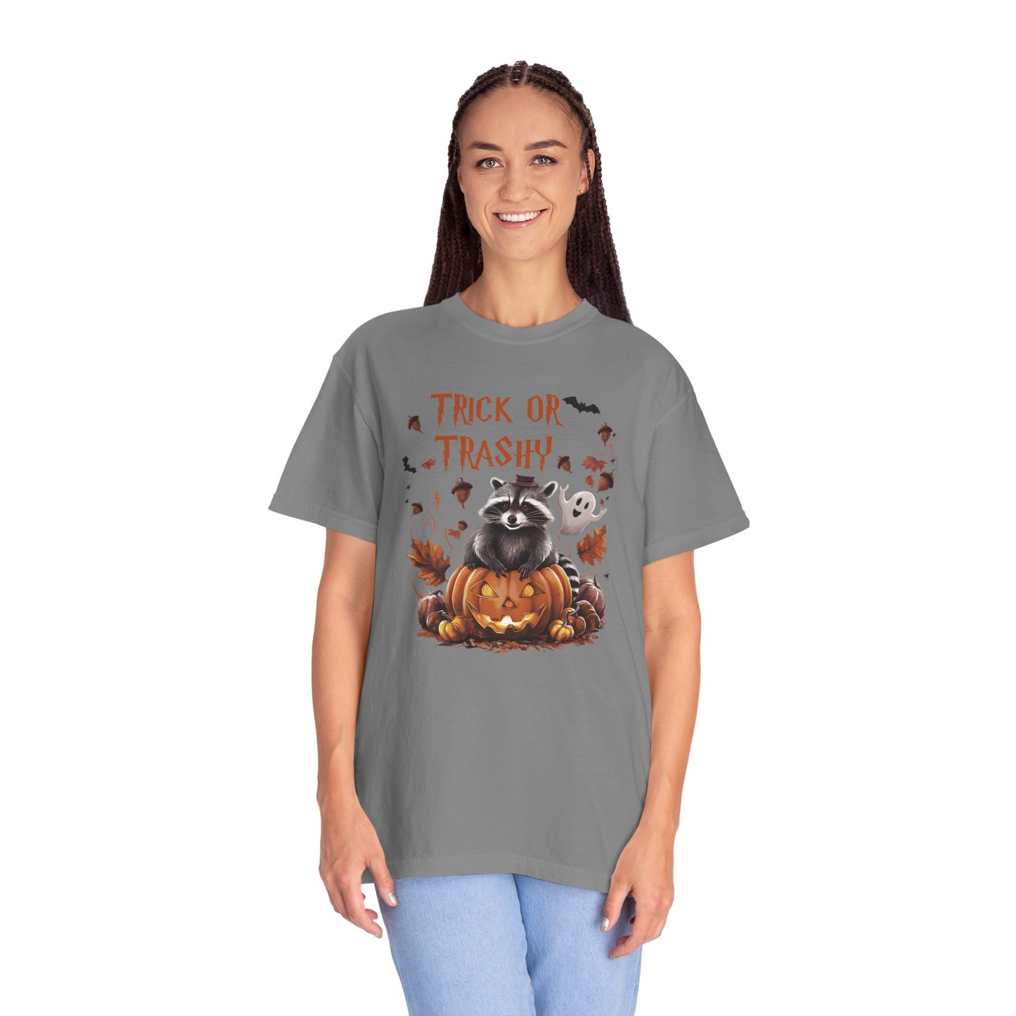 Comfort Colors® Trick or Trashy Racoon Halloween Shirt