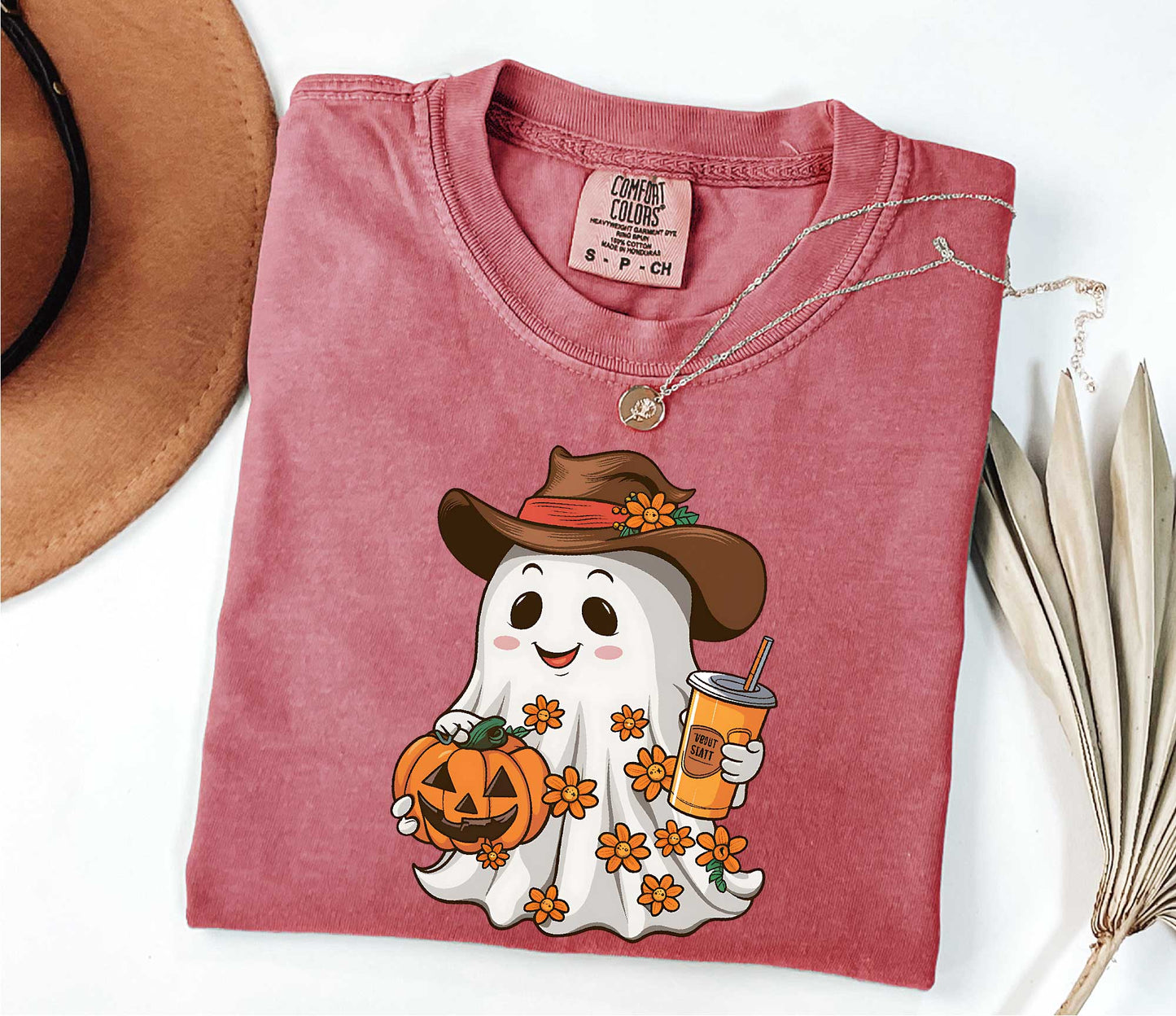 Comfort Colors Ghost Cowboy Western Halloween Shirt