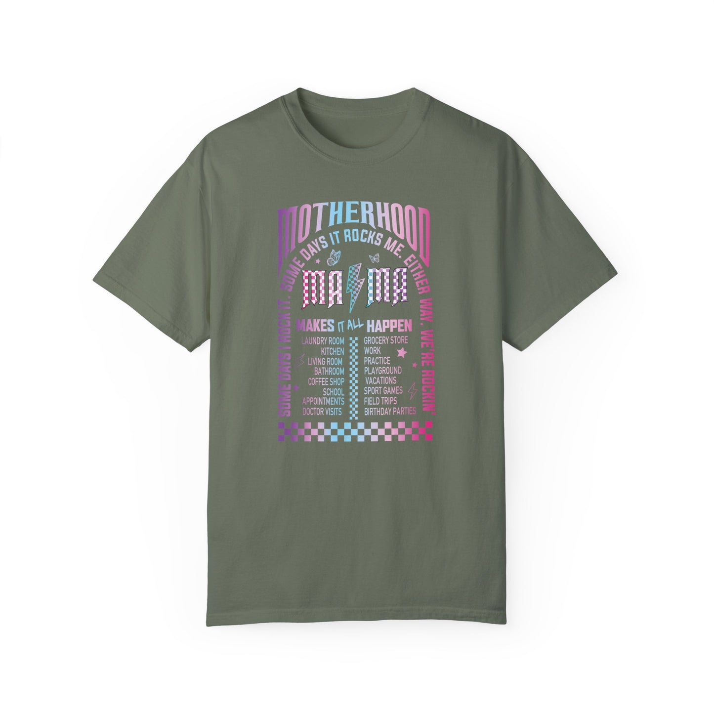 The Motherhood Tour Shirt - Mama Rock Tour Shirt Moss