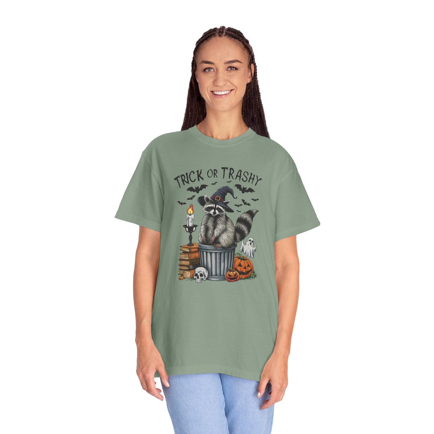 Trick or Trashy Raccoon Vintage Graphic T-shirt