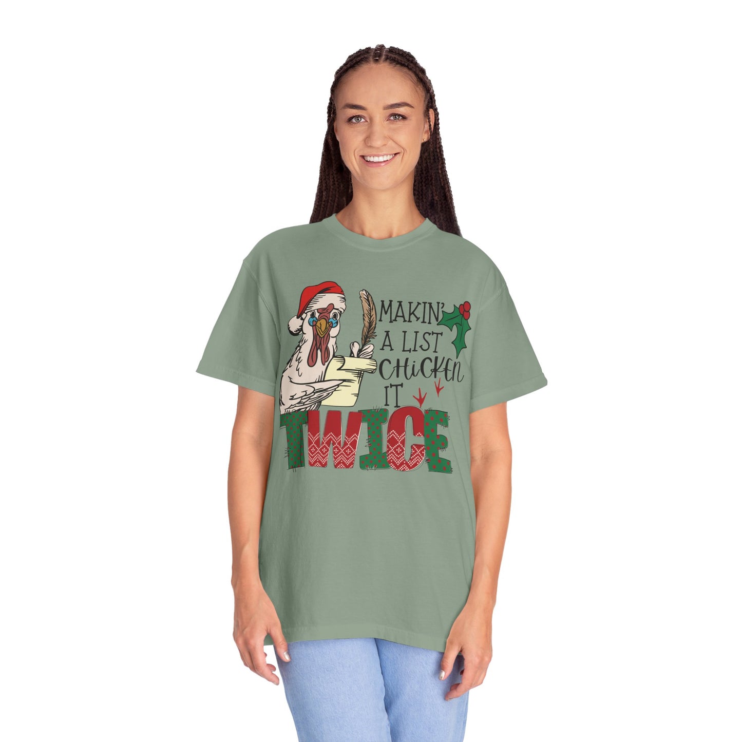Making a list chicken it twice Christmas chicken Shirt
