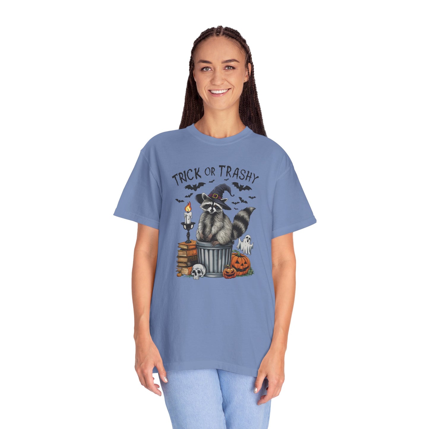 Trick or Trashy Raccoon Vintage Graphic T-shirt