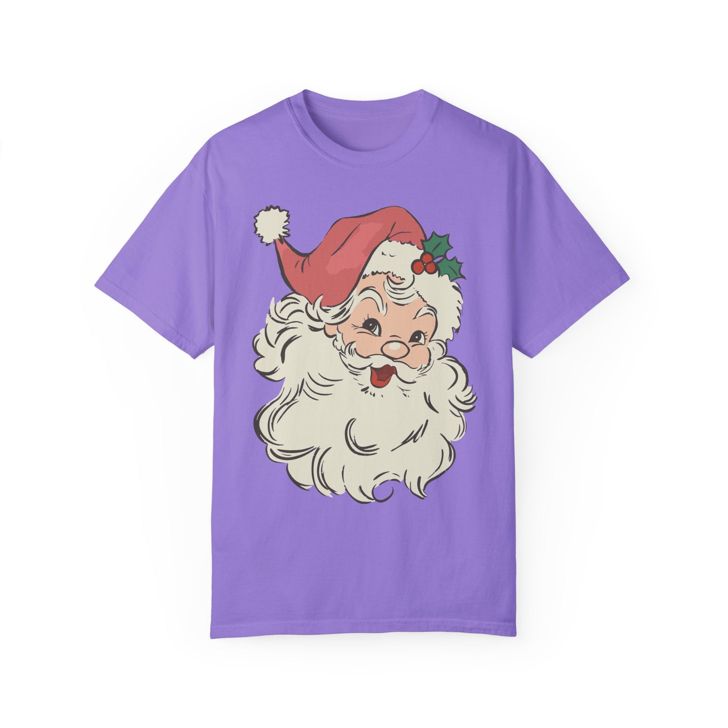 Vintage Santa Comfort Colors Shirt Violet