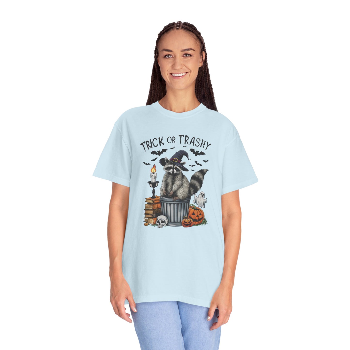 Trick or Trashy Raccoon Vintage Graphic T-shirt