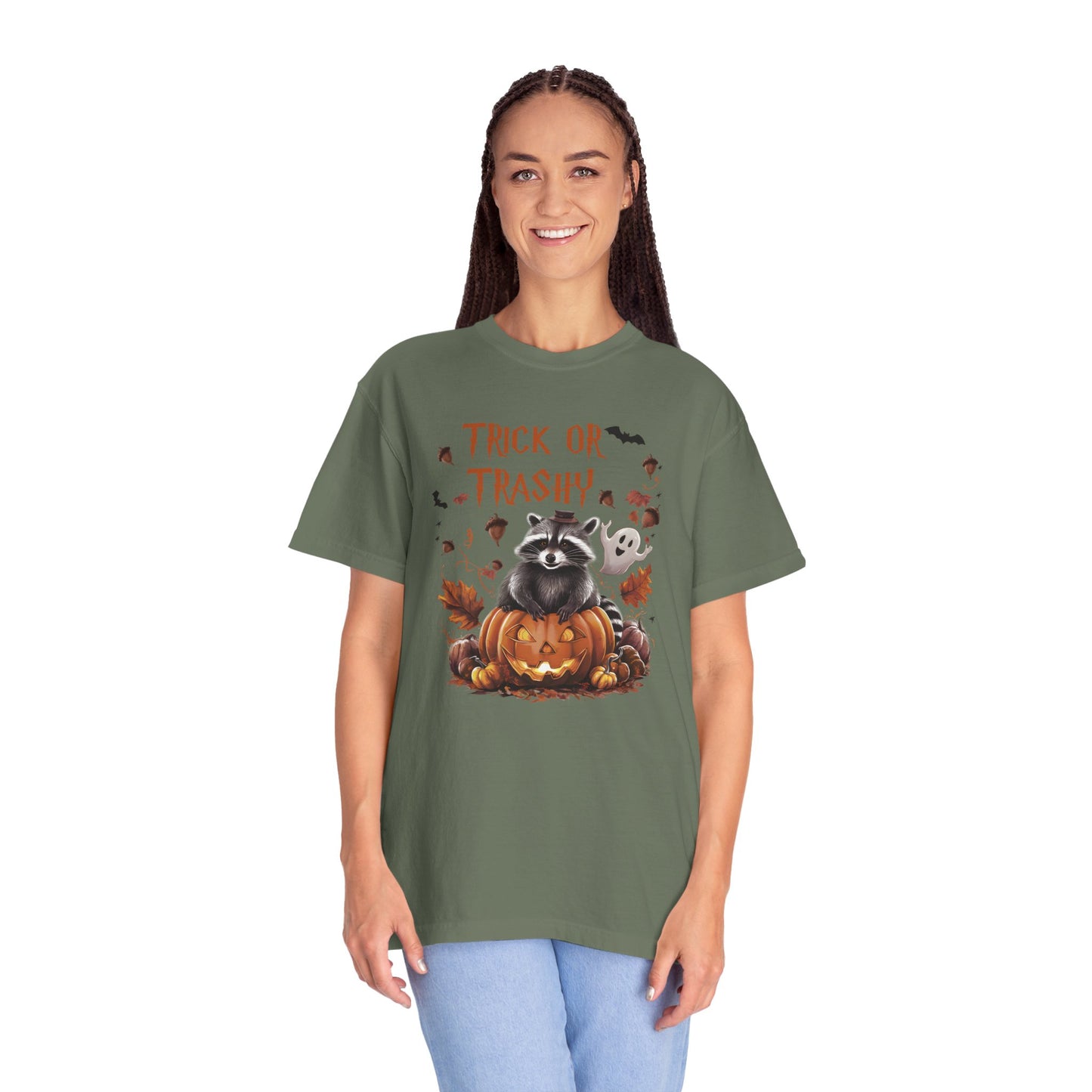 Comfort Colors® Trick or Trashy Racoon Halloween Shirt