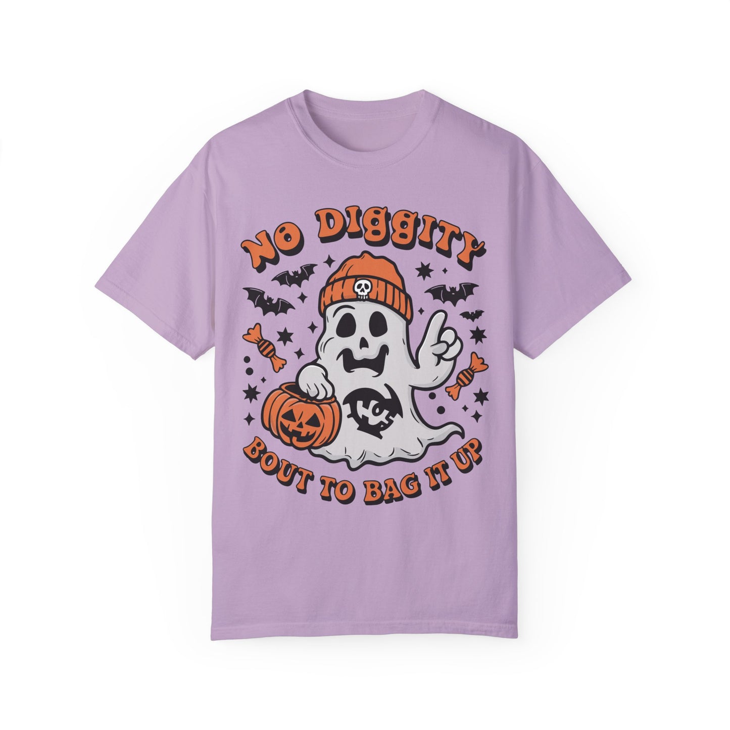 No Diggity Bout To Bag It Up Shirt - Halloween Shirt Orchid