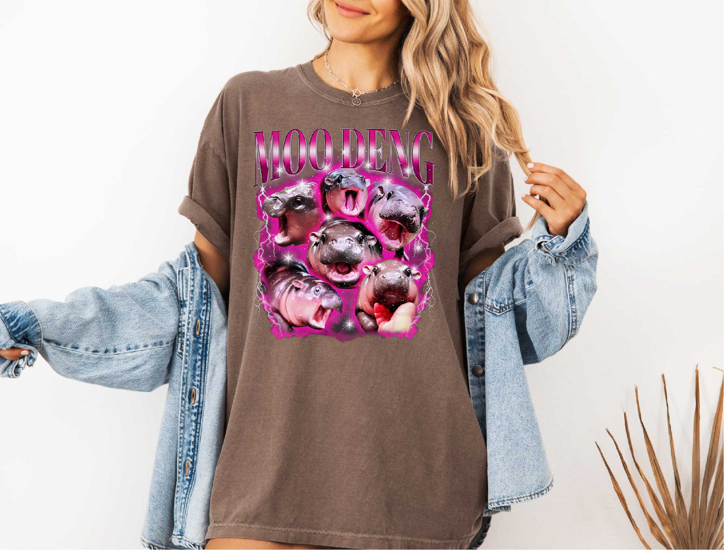 Moo Deng Memes T-shirt