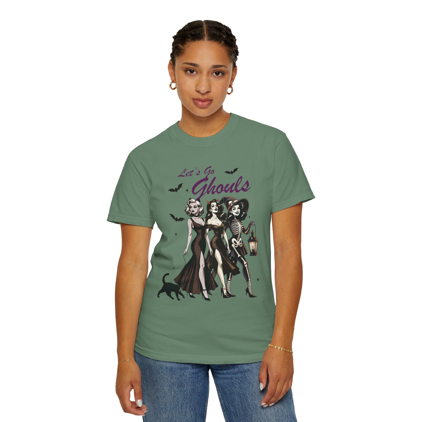 Halloween Witch Let's Go Ghouls Shirt