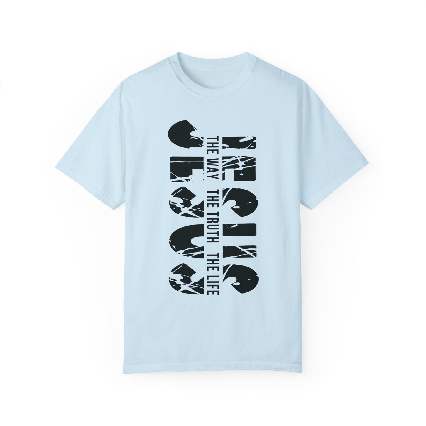 Jesus Shirt,Jesus The Way The Truth The Life Comfort Colors Shirt Chambray