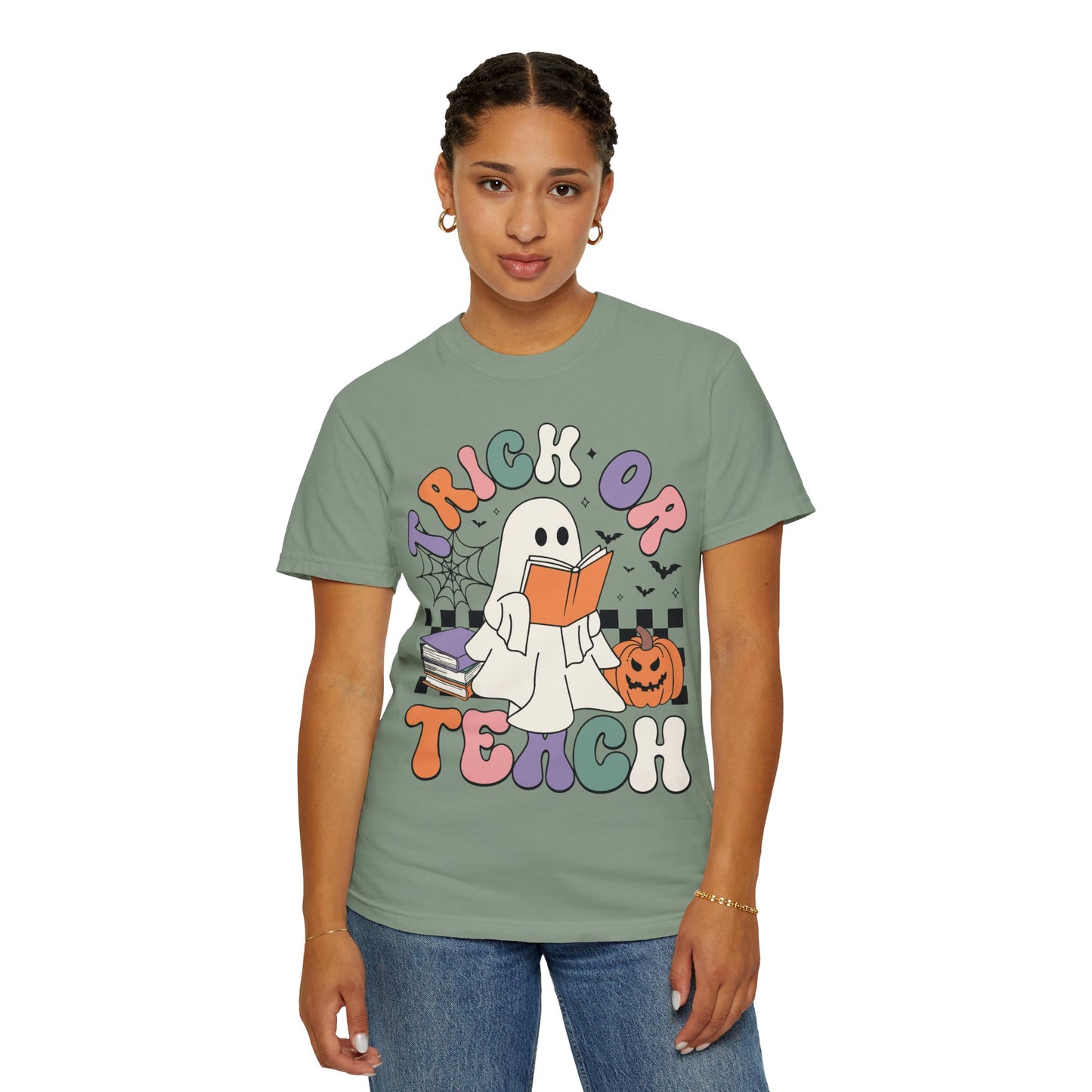 Comfort Colors Teacher Halloween Shirt - Trick or Teach Shirt