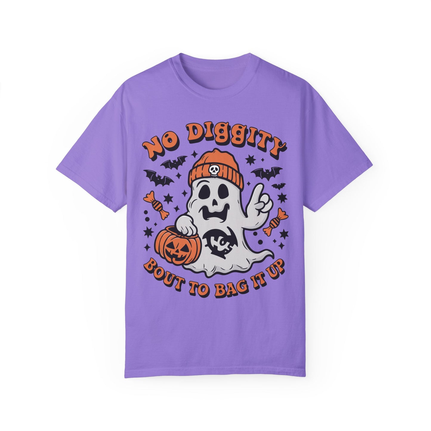 No Diggity Bout To Bag It Up Shirt - Halloween Shirt Violet