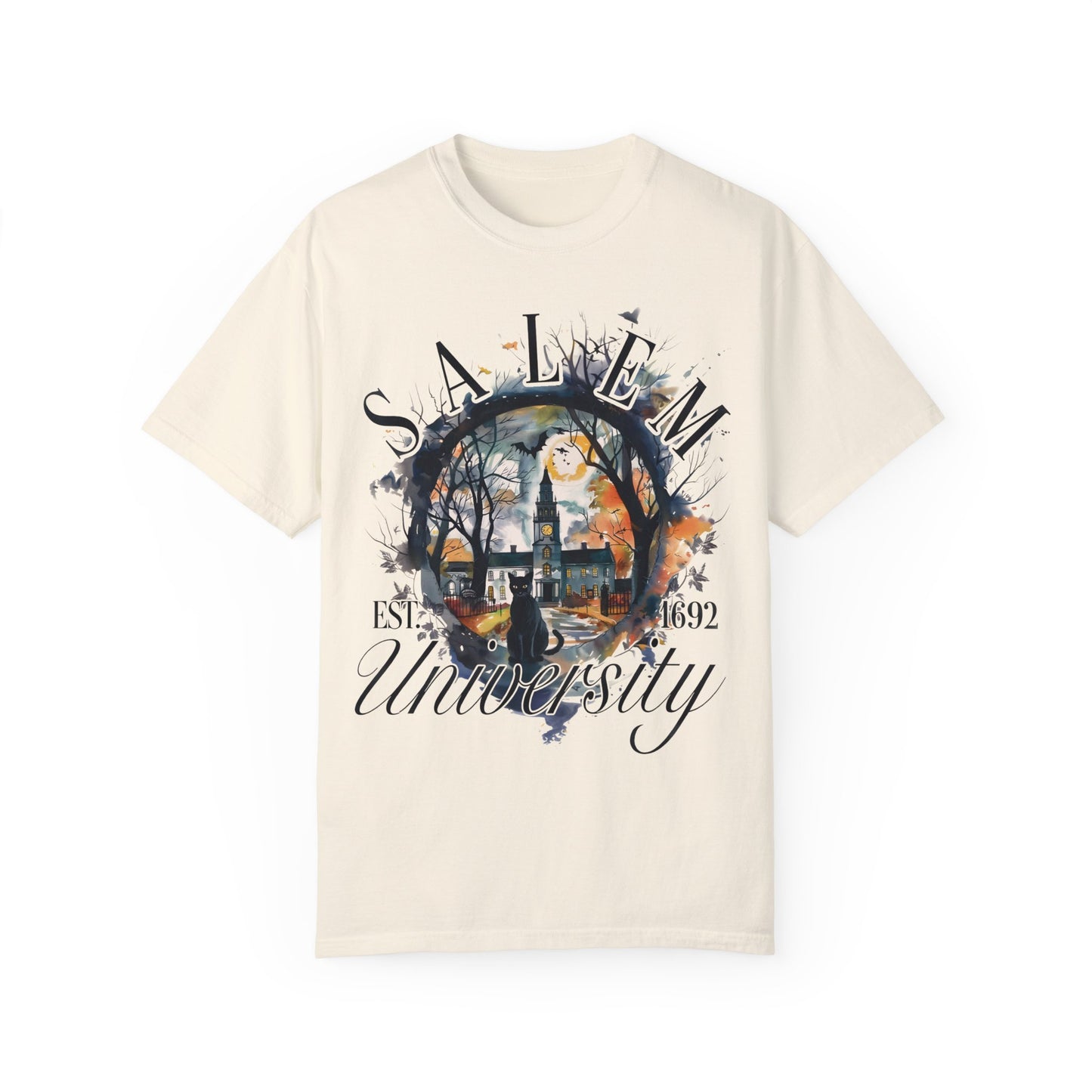 Salem University Est 1692 Witchy Halloween Shirt Ivory