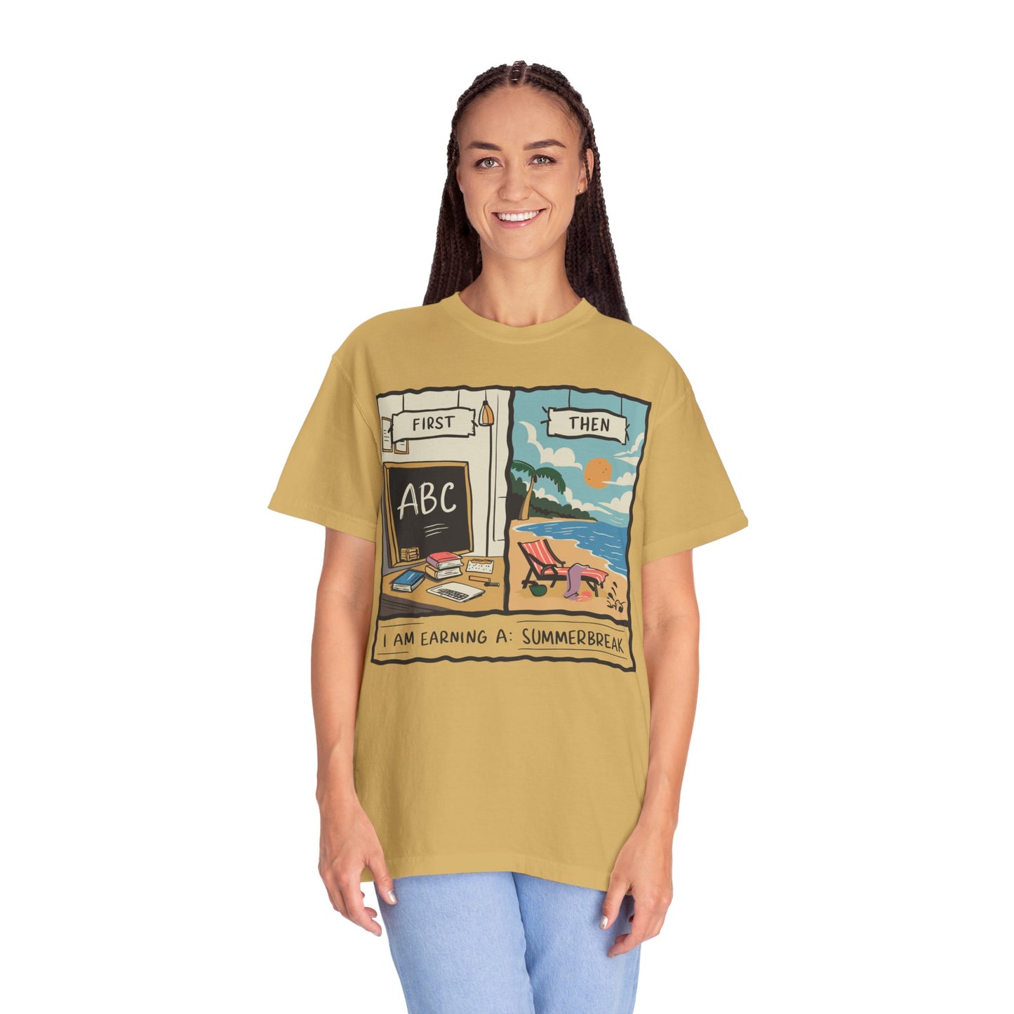 First Teach Then Beach School Out For Summer Shirt - Teacher Vacation Apparel