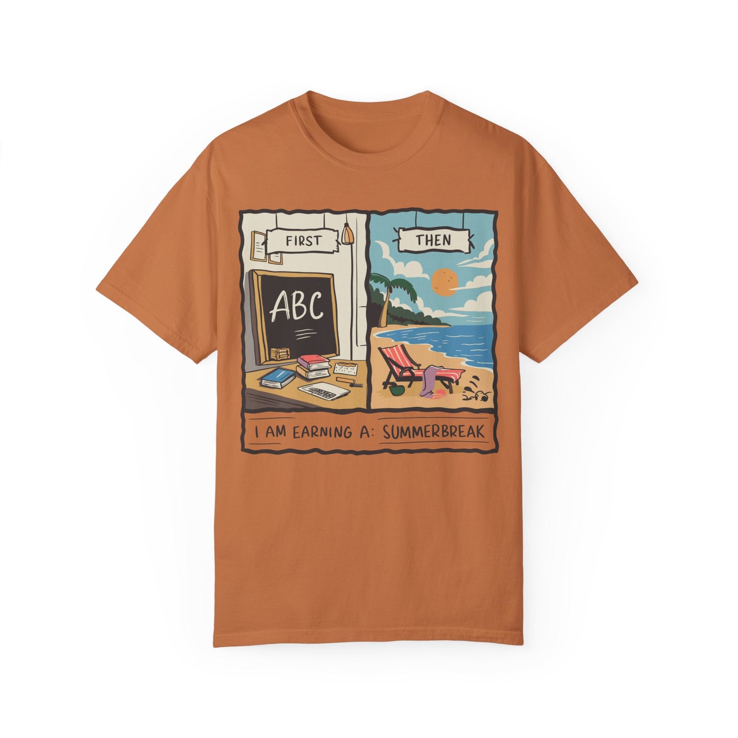 First Teach Then Beach School Out For Summer Shirt - Teacher Vacation Apparel Yam