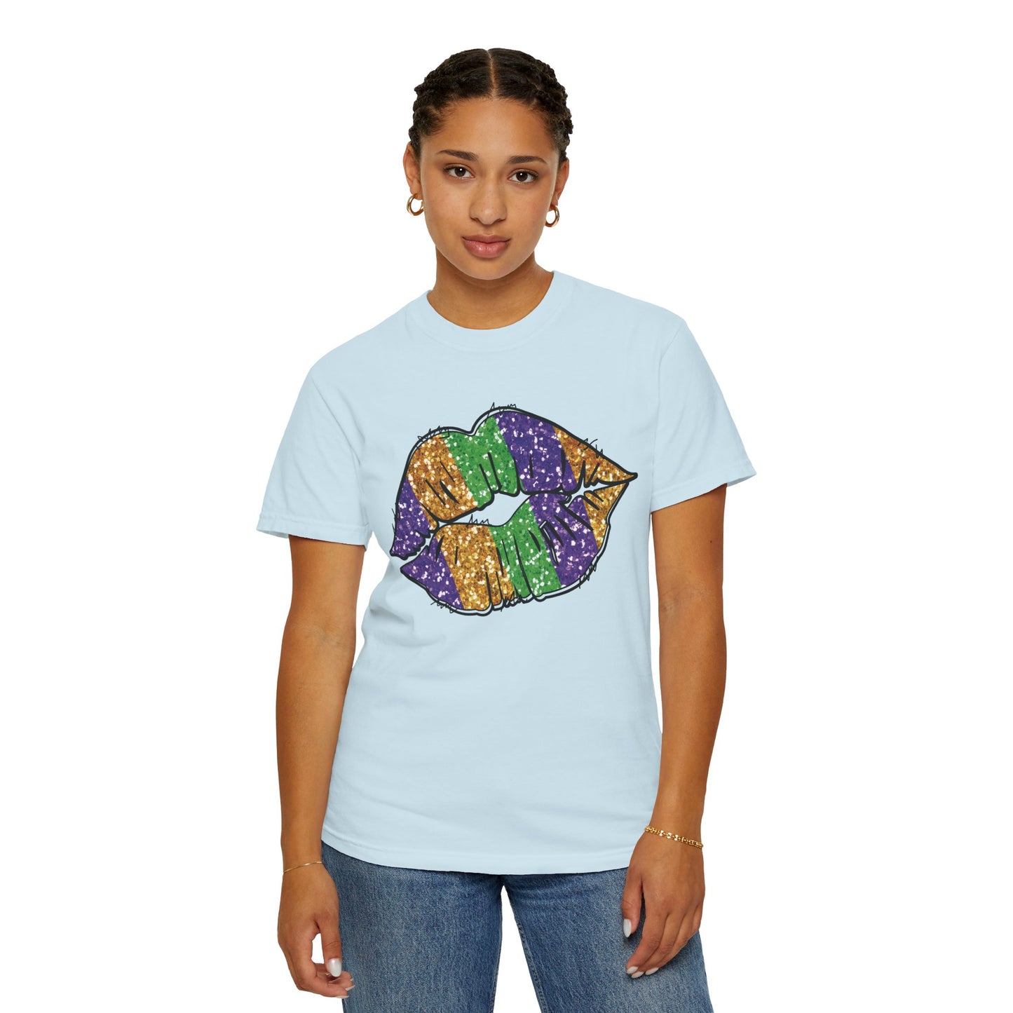 Comfort Colors Mardi Gras Lip Shirt