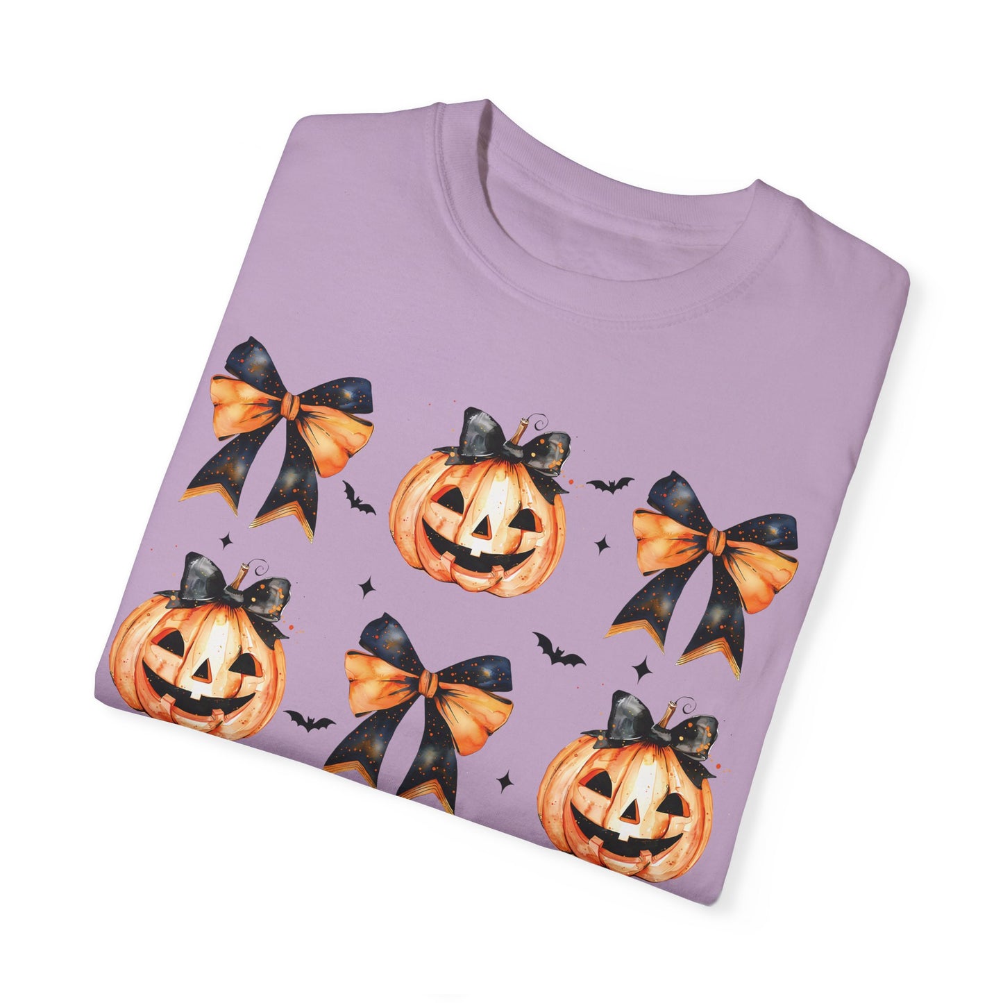 Halloween Pumpkin Coquette Bow Shirt