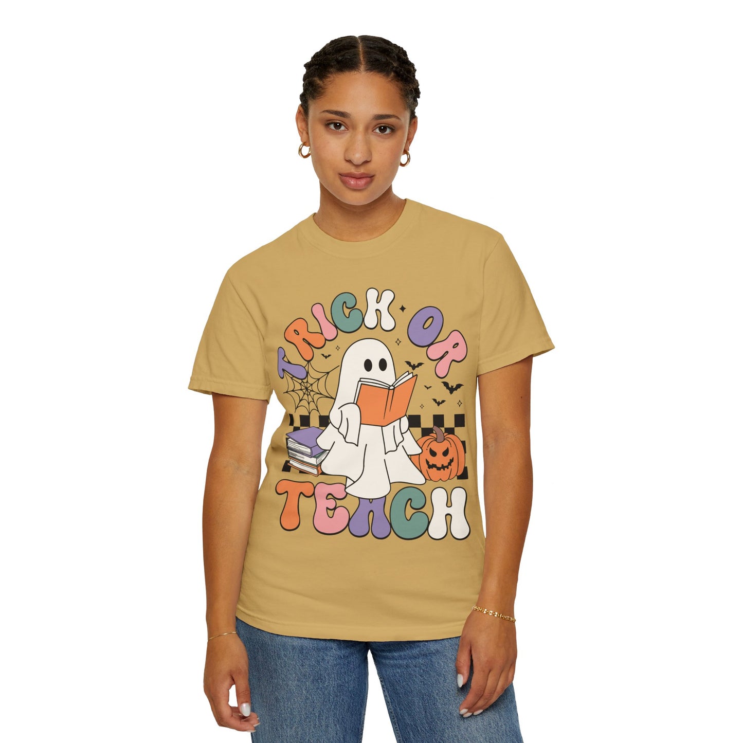 Comfort Colors Teacher Halloween Shirt - Trick or Teach Shirt