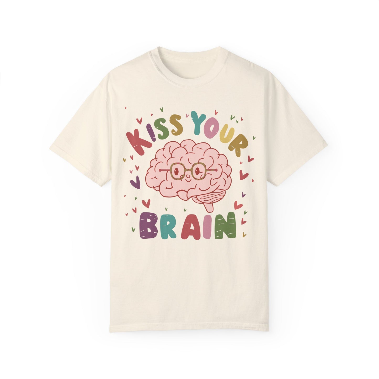 Teacher Shirt - Kiss Your Brain Shirt Ivory