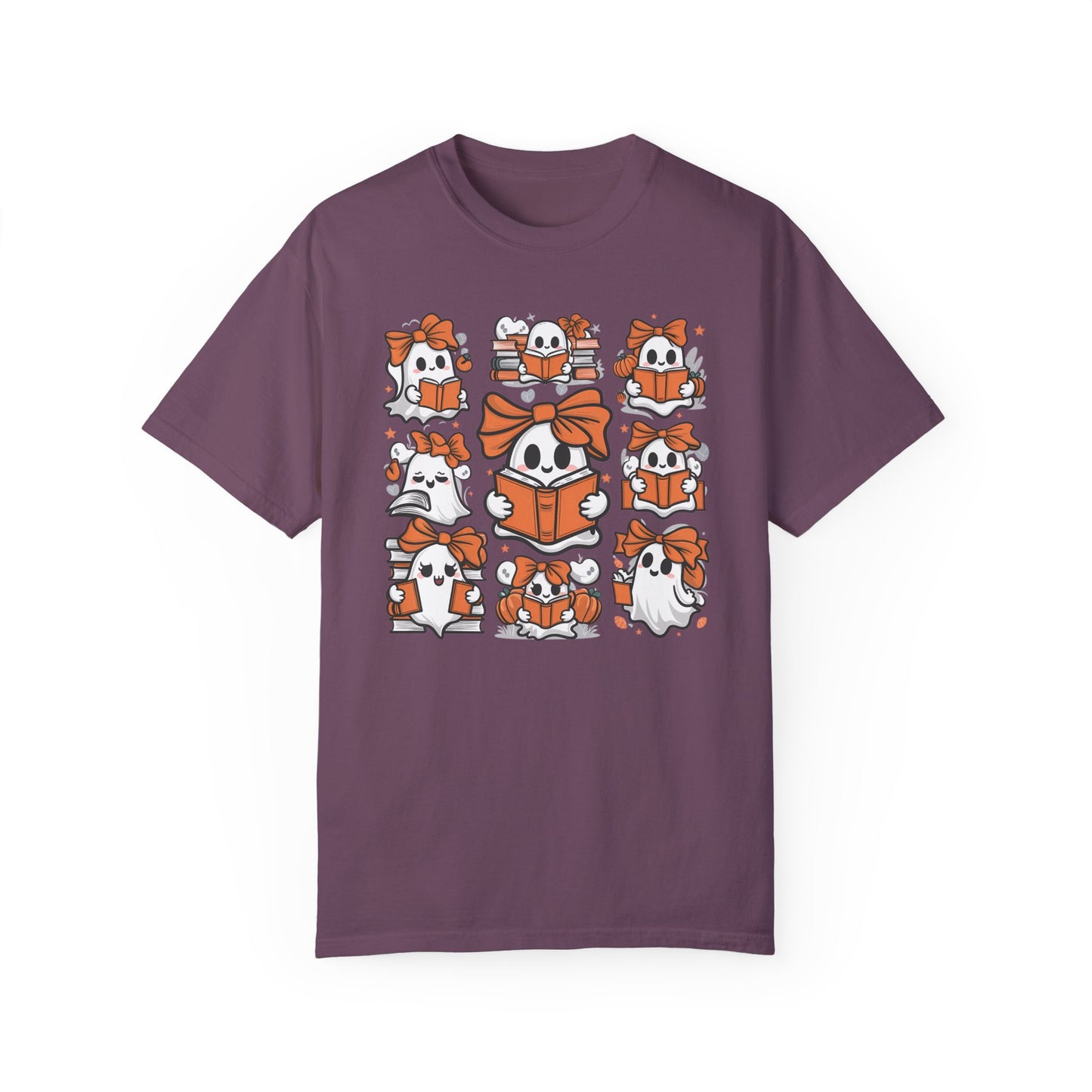 Ghost Reading Shirt, Teacher Halloween Shirt Berry