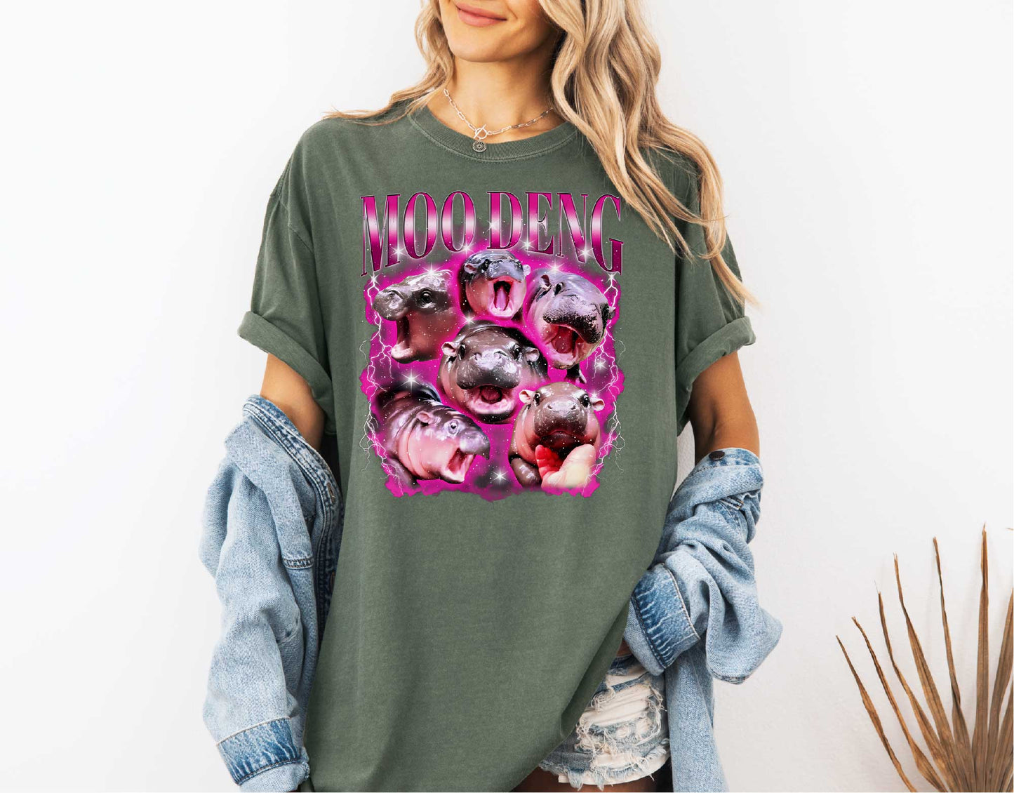Moo Deng Memes T-shirt