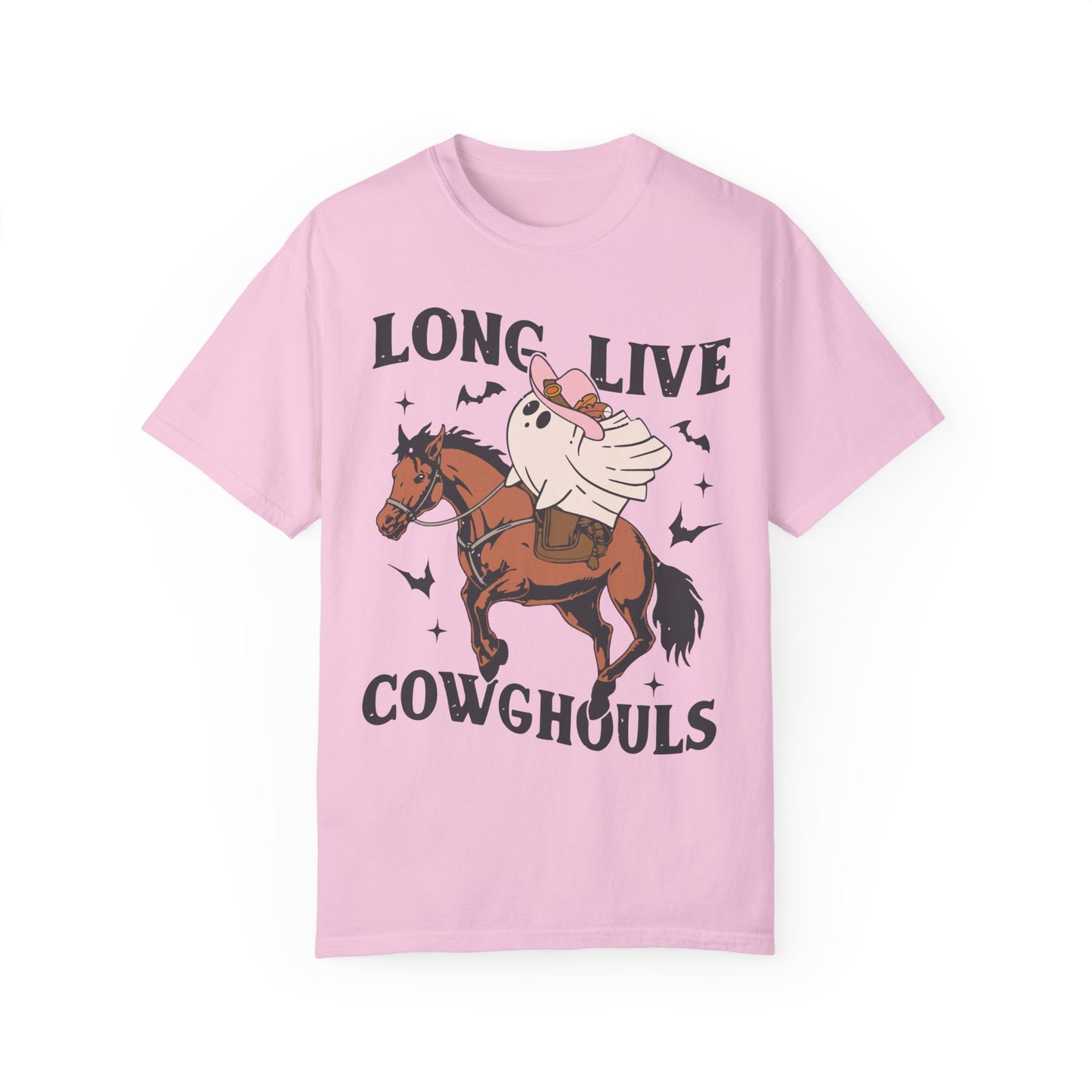 Long Live Cowghouls Western Halloween Graphic Tee Shirt Blossom