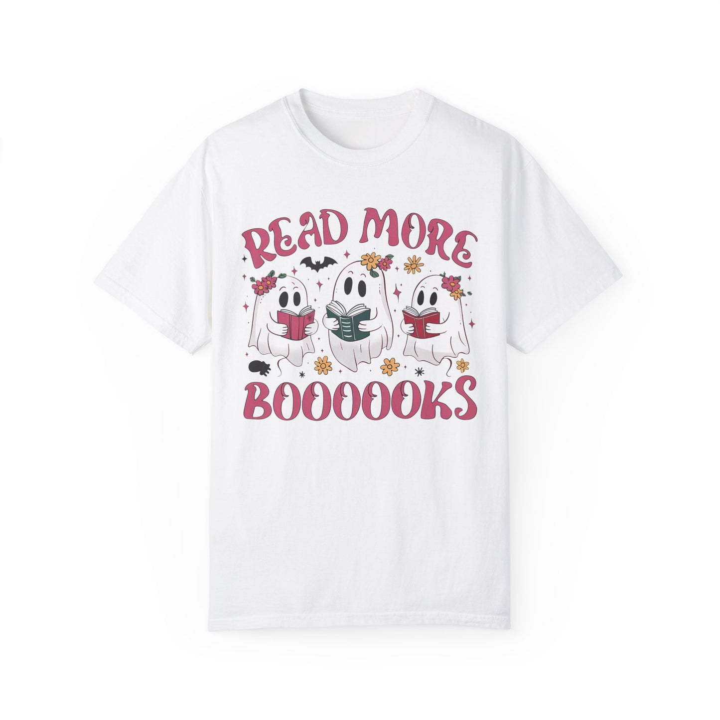 Ghost Reading Books Shirt White