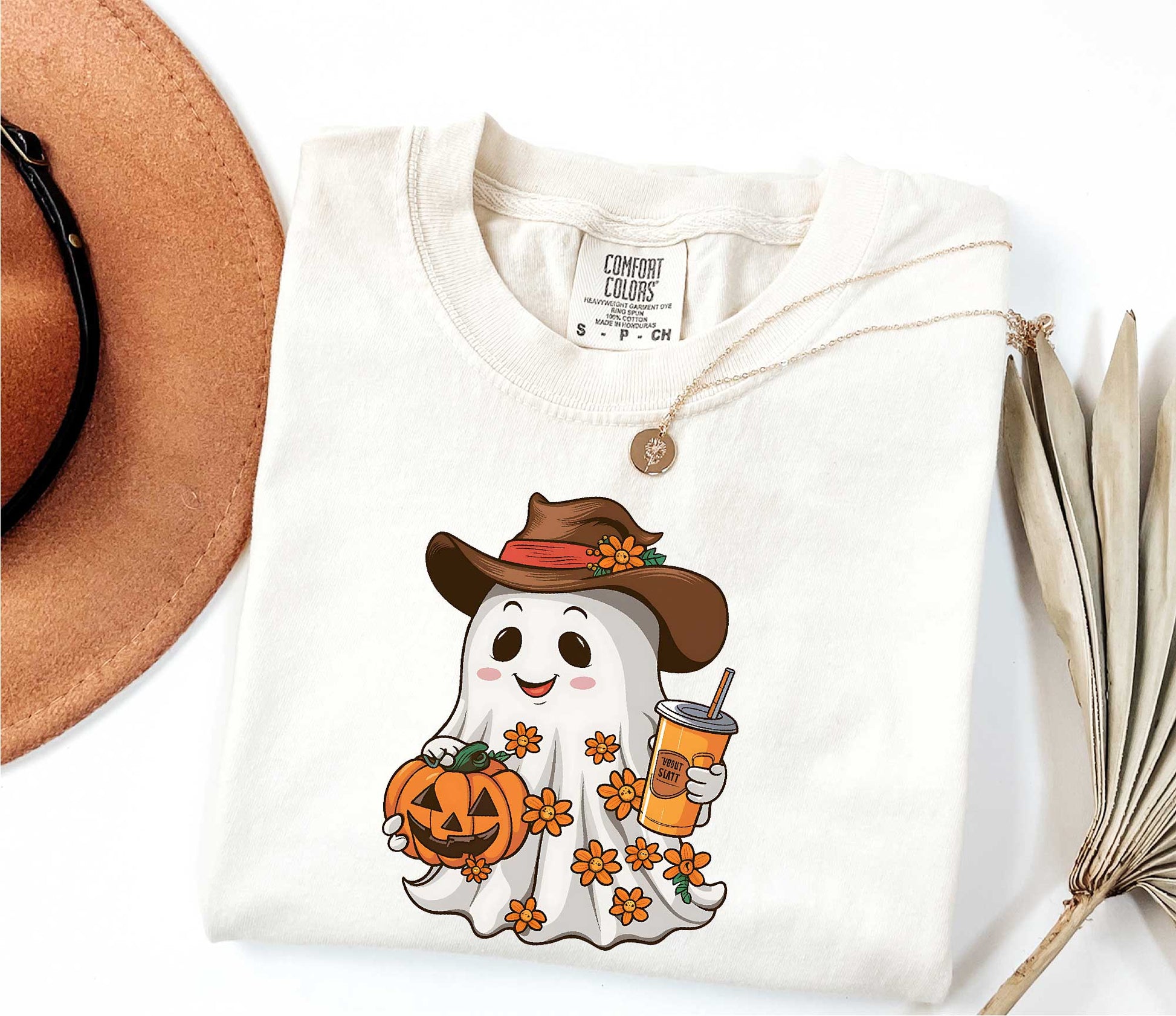 Comfort Colors Ghost Cowboy Western Halloween Shirt